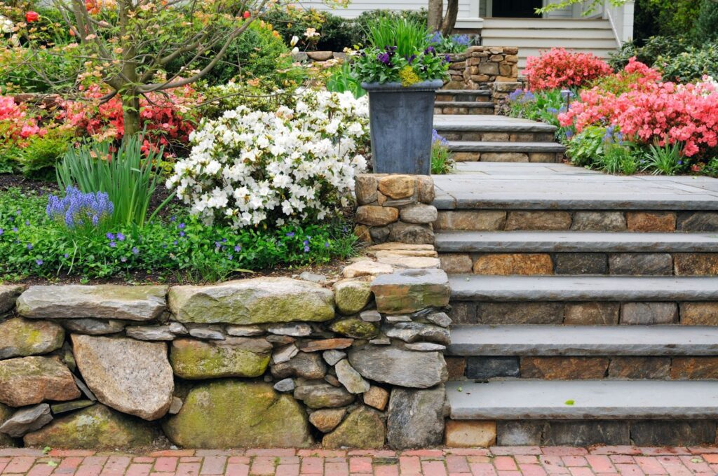 Image showing modern hardscaping services with latest trends in landscape installation